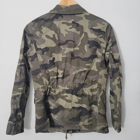 Love Tree Green Camo Full Zip Utility Jacket - Picture 9 of 11